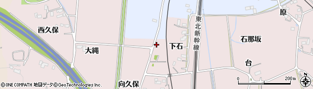 福島県福島市平石向久保8周辺の地図