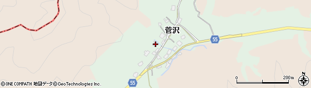 新潟県五泉市菅沢89周辺の地図