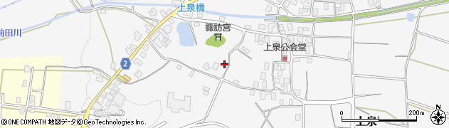 新潟県弥彦村（西蒲原郡）上泉周辺の地図