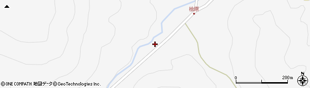 福島県北塩原村（耶麻郡）檜原（焼桂山）周辺の地図