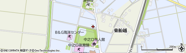 新潟県新潟市西蒲区中之口周辺の地図