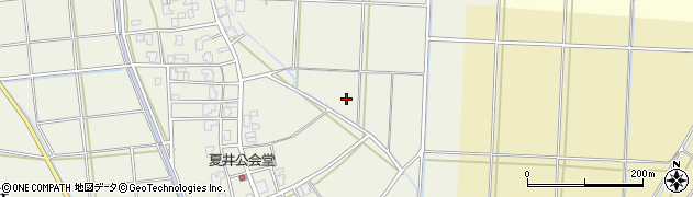 新潟県新潟市西蒲区夏井周辺の地図