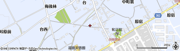 福島県福島市荒井上町裏周辺の地図