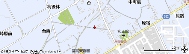 福島県福島市荒井（上町裏）周辺の地図