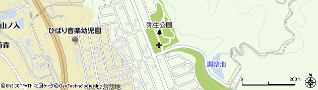 福島県福島市黒岩（弥生）周辺の地図