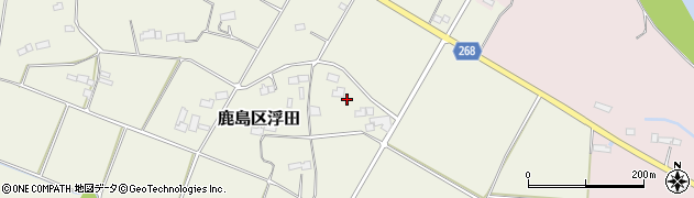 福島県南相馬市鹿島区浮田（鶴喰）周辺の地図