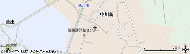 新潟県五泉市中川新1357周辺の地図