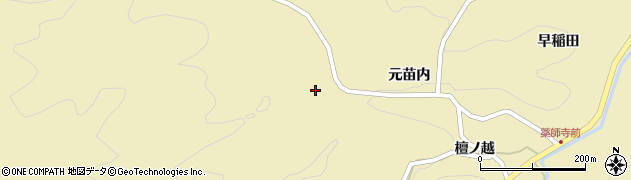 福島県伊達市月舘町糠田山ノ神周辺の地図
