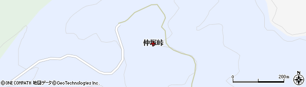 福島県福島市飯野町青木（仲塚峠）周辺の地図