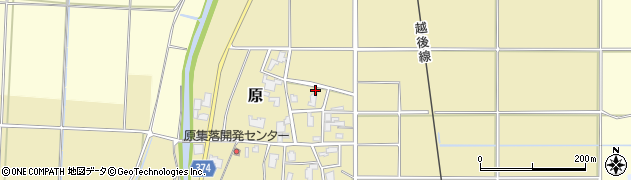 新潟県新潟市西蒲区原周辺の地図