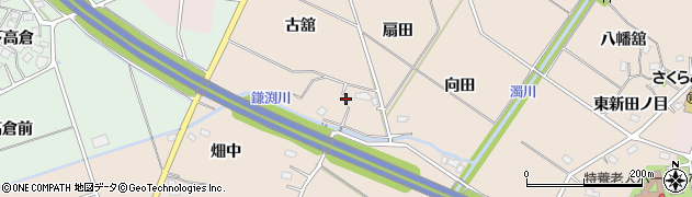 福島県福島市小田古舘13周辺の地図