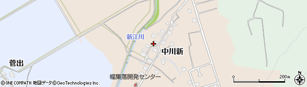新潟県五泉市中川新1224周辺の地図