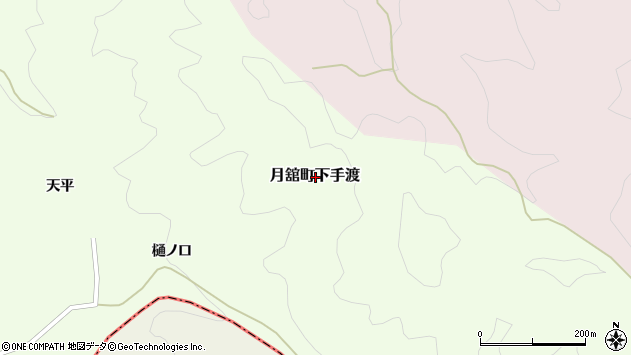 〒960-0903 福島県伊達市月舘町下手渡の地図
