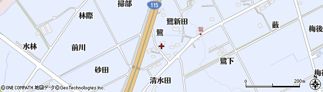 福島県福島市荒井（鷺）周辺の地図