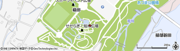 福島県福島市佐原（六金坪）周辺の地図
