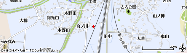福島県福島市永井川田中19周辺の地図
