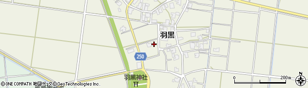 新潟県新潟市西蒲区羽黒2555周辺の地図