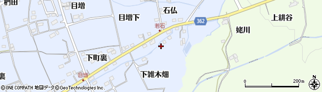 福島県福島市荒井石仏42周辺の地図