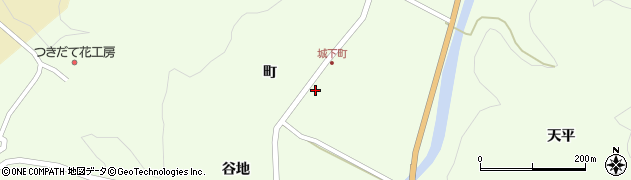 福島県伊達市月舘町下手渡町34周辺の地図