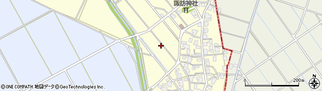 新潟県新潟市西蒲区針ケ曽根周辺の地図