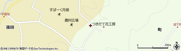 福島県伊達市月舘町下手渡（寺窪）周辺の地図
