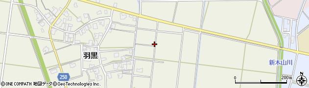 新潟県新潟市西蒲区羽黒周辺の地図