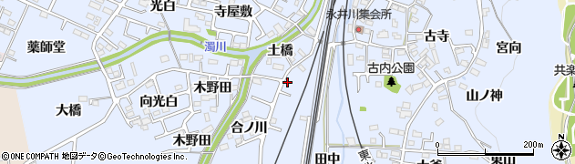 福島県福島市永井川田中29周辺の地図
