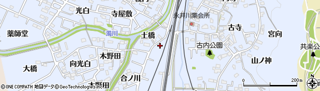 福島県福島市永井川田中30周辺の地図