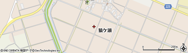 新潟県新潟市西蒲区猿ケ瀬周辺の地図