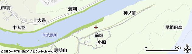 福島県福島市黒岩（神ノ前）周辺の地図