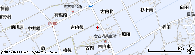 福島県福島市荒井古内後周辺の地図