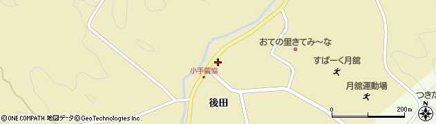 福島県伊達市月舘町糠田後田55周辺の地図