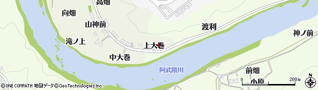 福島県福島市小倉寺上大巻9周辺の地図