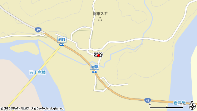 〒959-4627 新潟県東蒲原郡阿賀町岩谷の地図