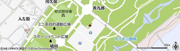 福島県福島市佐原（七金坪）周辺の地図
