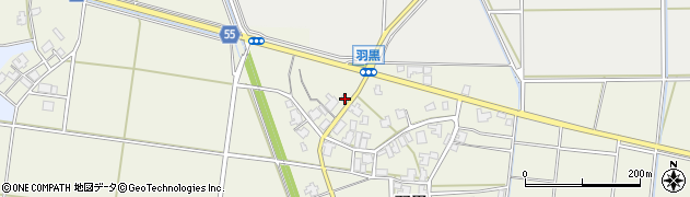 新潟県新潟市西蒲区羽黒1538周辺の地図
