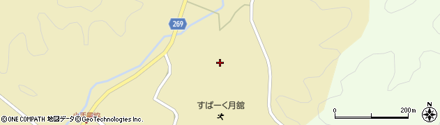 福島県伊達市月舘町糠田舘山周辺の地図