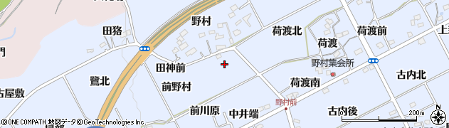 福島県福島市荒井前野村周辺の地図