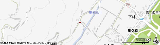 福島県福島市佐原（岡）周辺の地図