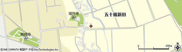 新潟県五泉市五十嵐新田162周辺の地図