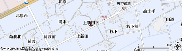 福島県福島市荒井上新田下21周辺の地図