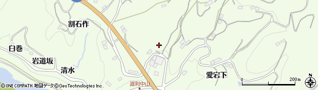 福島県福島市渡利藪下周辺の地図