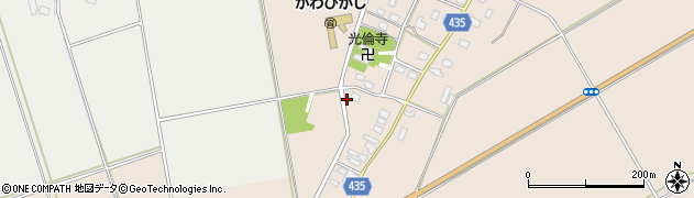 新潟県五泉市中川新861周辺の地図