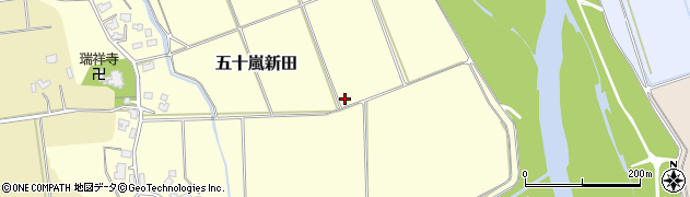 新潟県五泉市五十嵐新田周辺の地図
