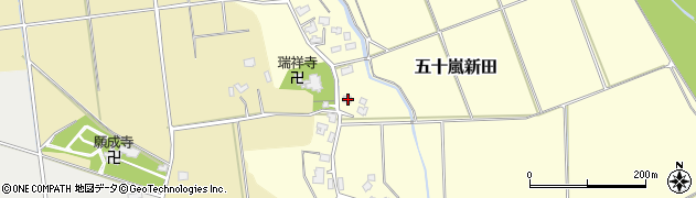 新潟県五泉市五十嵐新田156周辺の地図