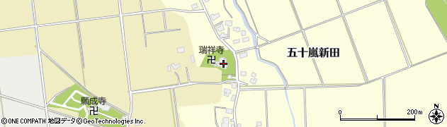 新潟県五泉市五十嵐新田40周辺の地図