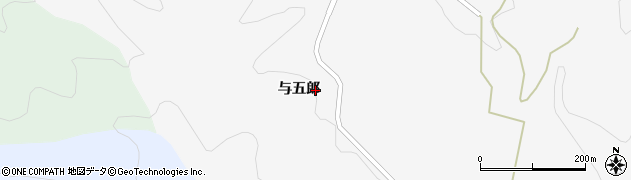 福島県福島市大波与五郎周辺の地図
