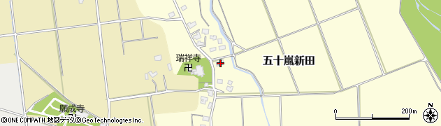 新潟県五泉市五十嵐新田155周辺の地図