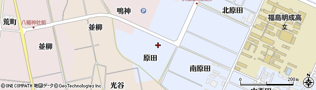 福島県福島市永井川（原田）周辺の地図