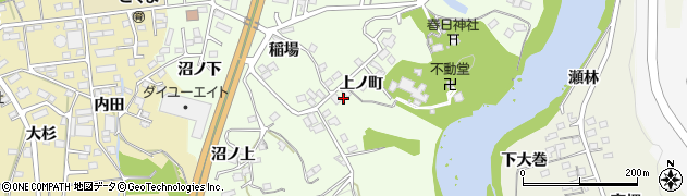 福島県福島市黒岩上ノ町周辺の地図